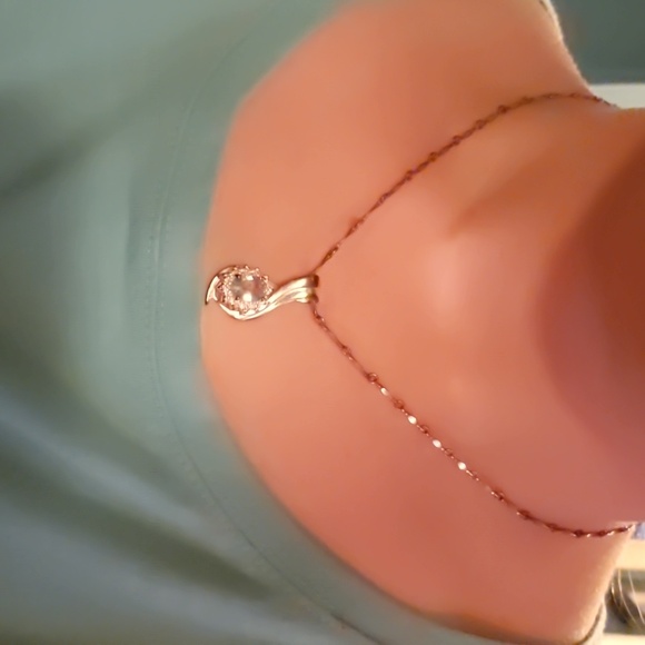 AMAZING BLUE TOPAZ TEARDROP ASJ 925 SILVER FILIGRE ORIGINAL CABLE CHAIN NECKLACE - Picture 9 of 9
